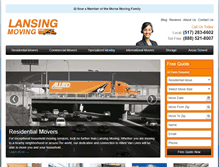 Tablet Screenshot of lansingmoving.com